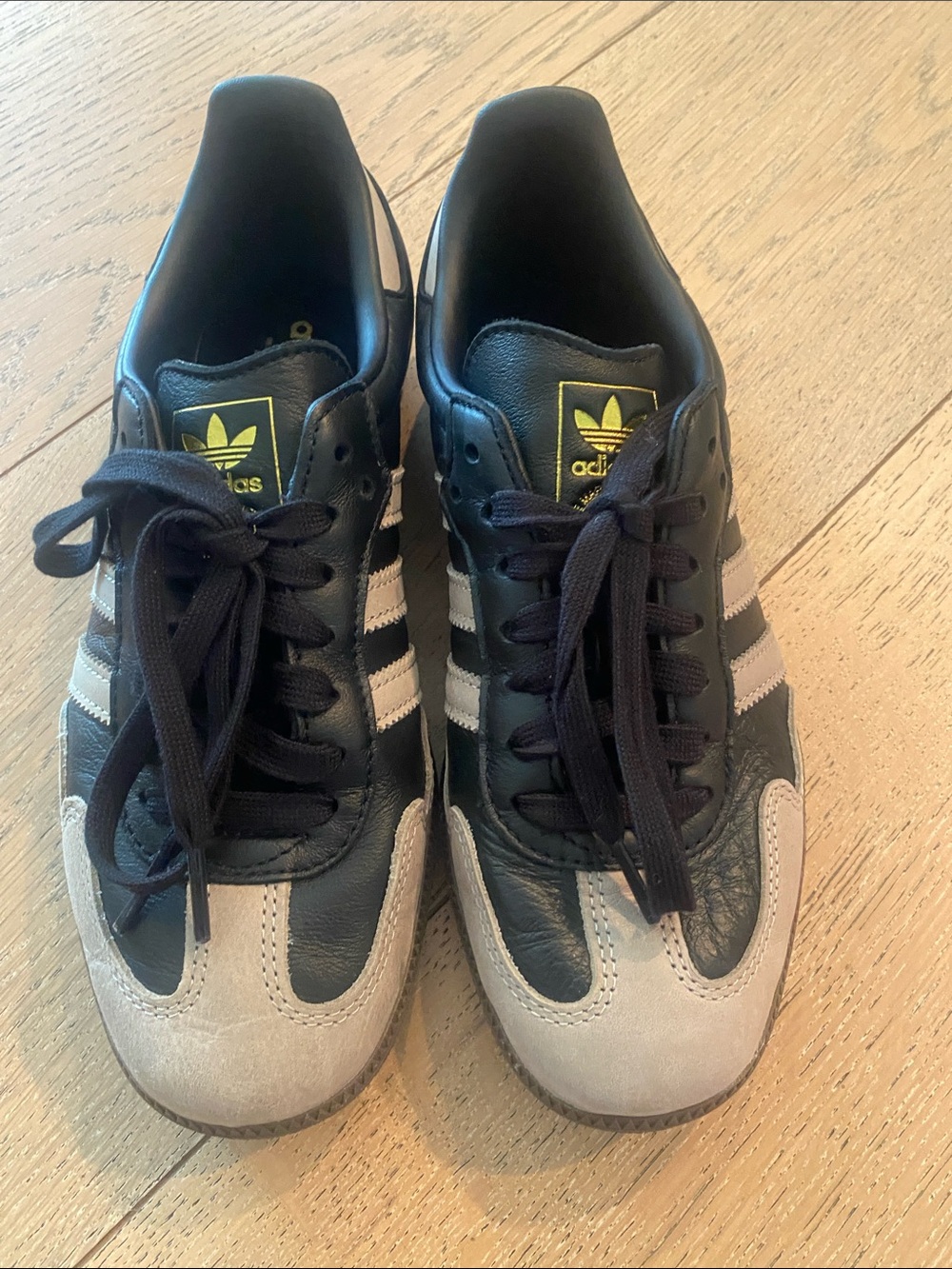 adidas Black & Cream Retro Samba Sneakers